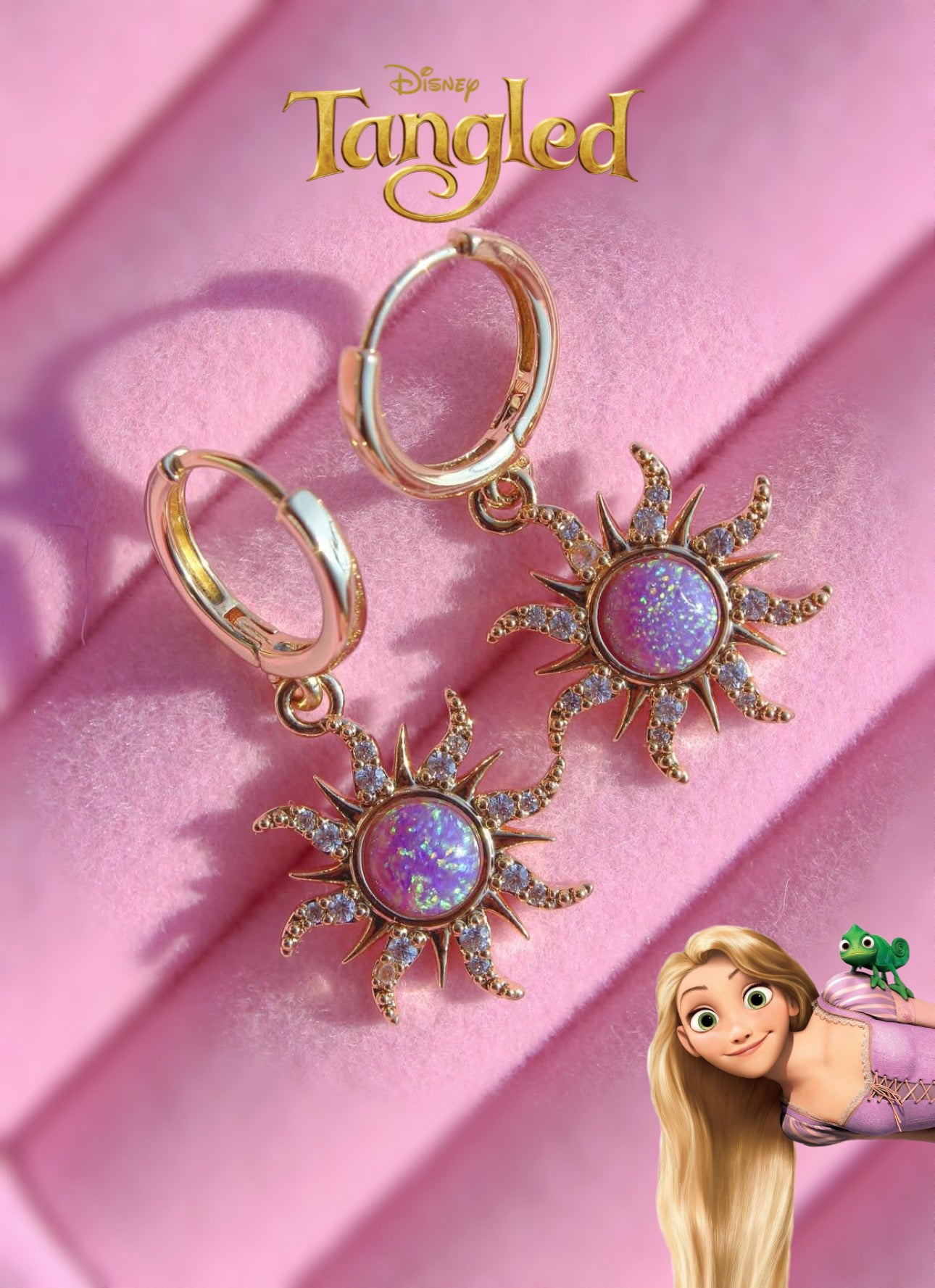 Aretes Sun Rapunzel ☀️💖🌸