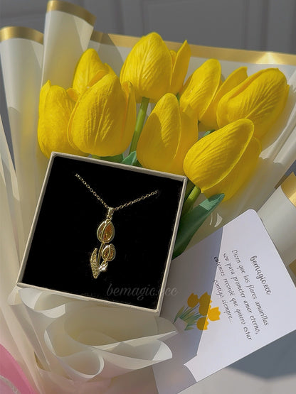 Ramo de Tulipanes y cadenita tulips🌷💛