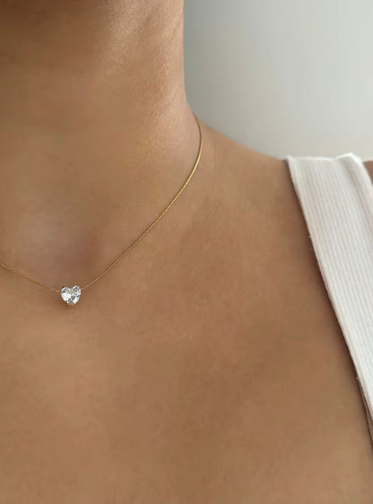 Cristal mini Heart necklace