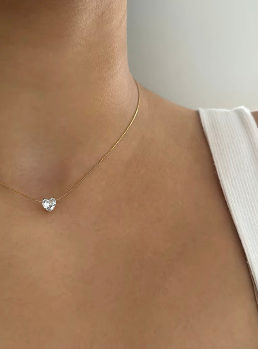 Cristal mini Heart necklace