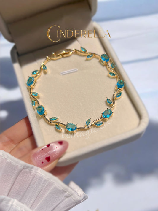 Brazalete de tulipanes Cenicienta 🩵🌷