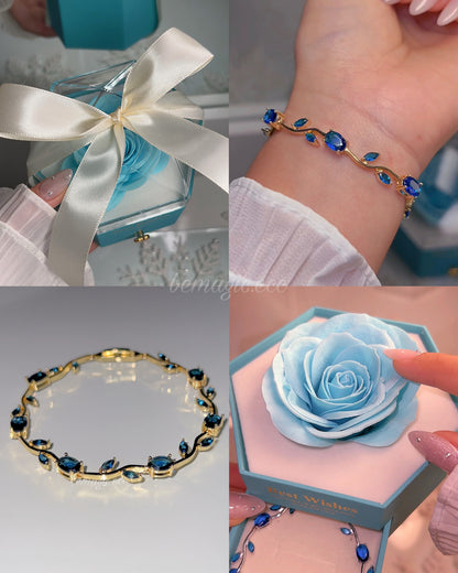 Set Blue Christmas 🩵🌷 brazalete tulipán/ envío gratis