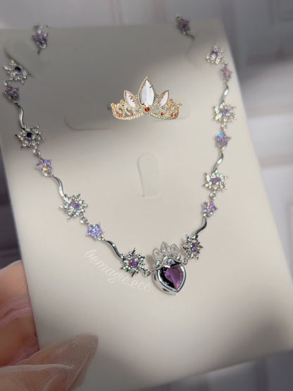 Collar Rapunzel en Esfera de flor eterna 🌸💖👑