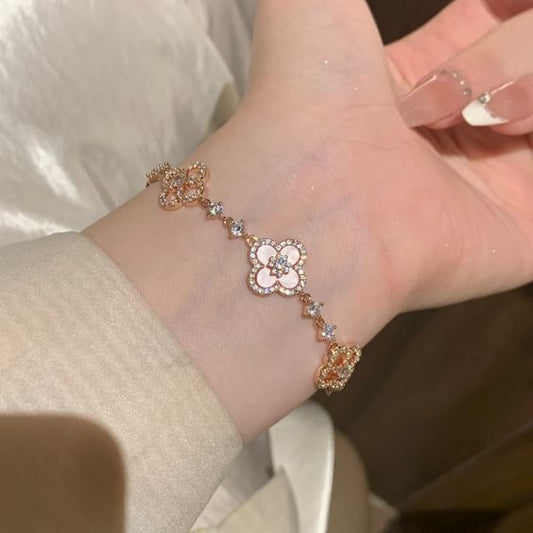 Brazalete trébol Pink