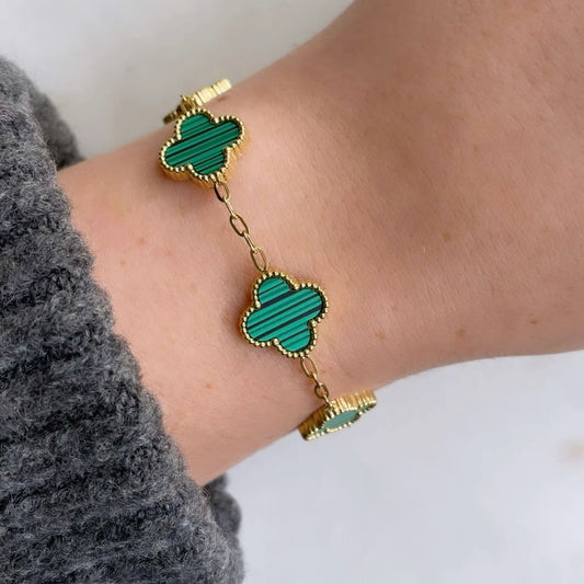Brazalete Trébol verde ✨