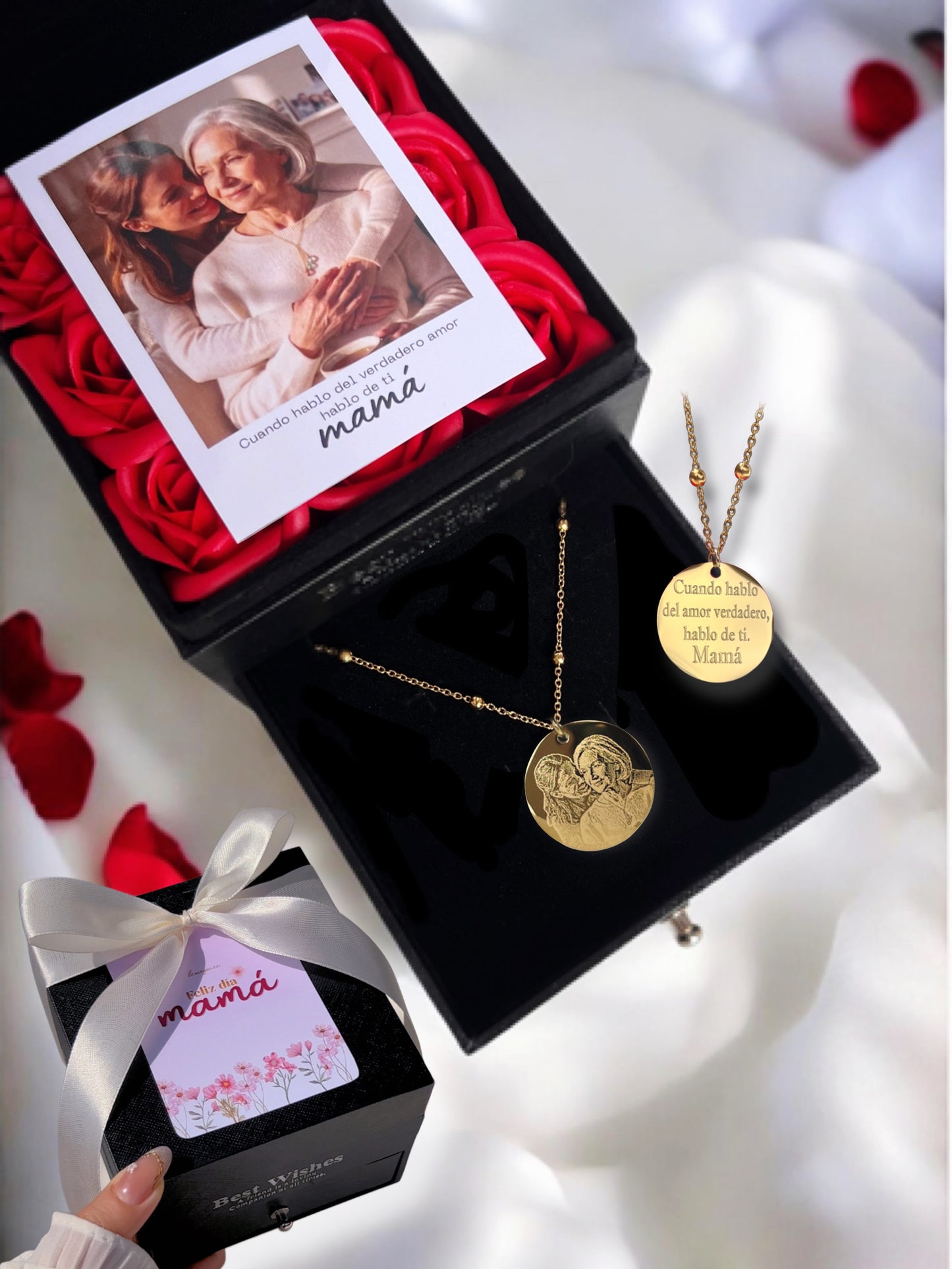Box Mamá eres Amor 🌹♥️ Cofre rosas eternas