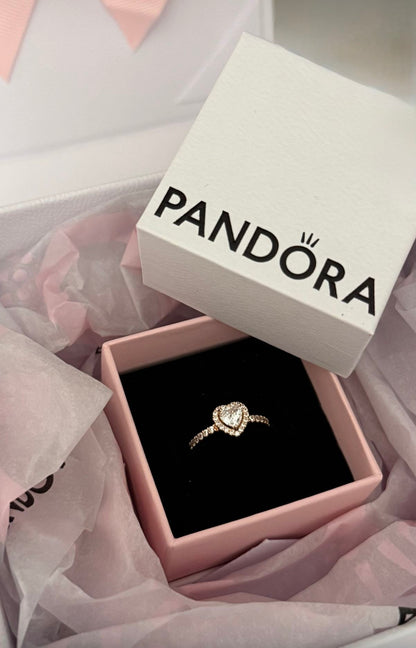 Anillo corazón promesa 💍🤍 dorado y blanco/ Plata 925