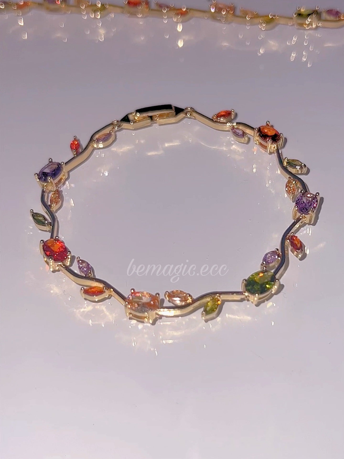 Brazalete jardín de tulipanes multicolor 💕🌷