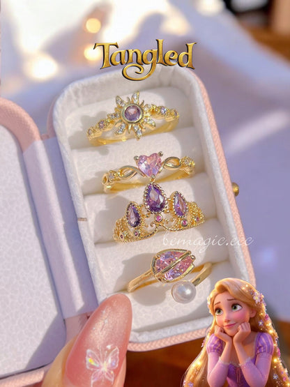 Anillos Rapunzel, Compra 3 y Joyero Gratis 💜☀️