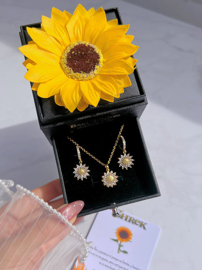 Set Girasoles Crystal Love 🌻🌼
