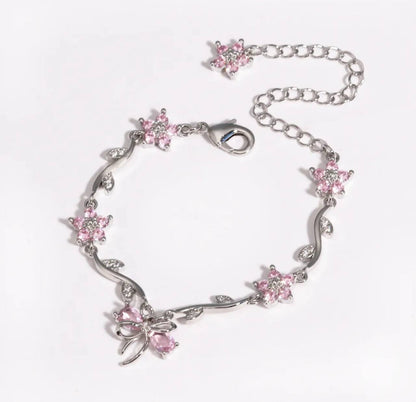 Brazalete floral Aurora 🎀🌸💖
