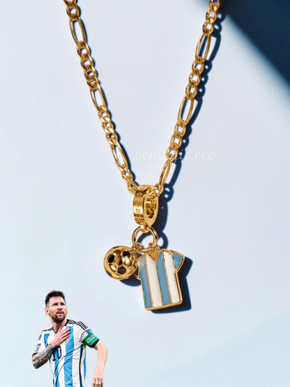 Collar Messi / Dorado 🩵⚽️
