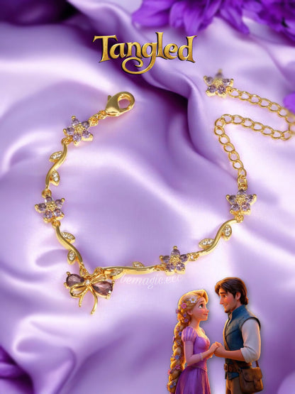 Brazalete lazo Rapunzel 💜🎀