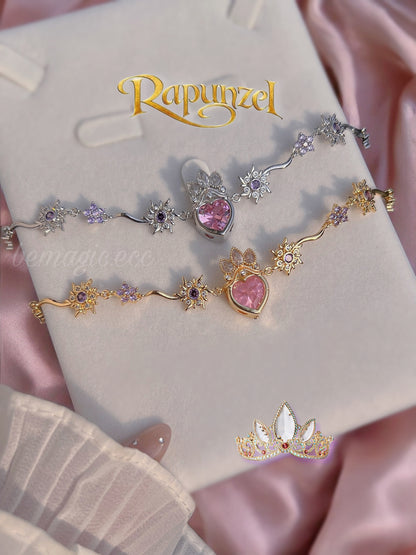 Collar Rapunzel en Esfera de flor eterna 🌸💖👑