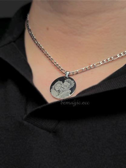 Collar Papá mi lugar seguro 💙