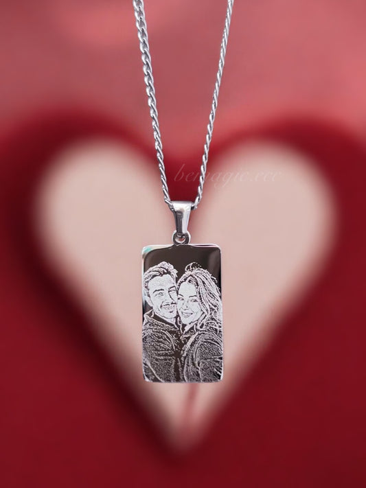 Collar Grabado detalle de San Valentín  ♥️- ENVÍO GRATIS