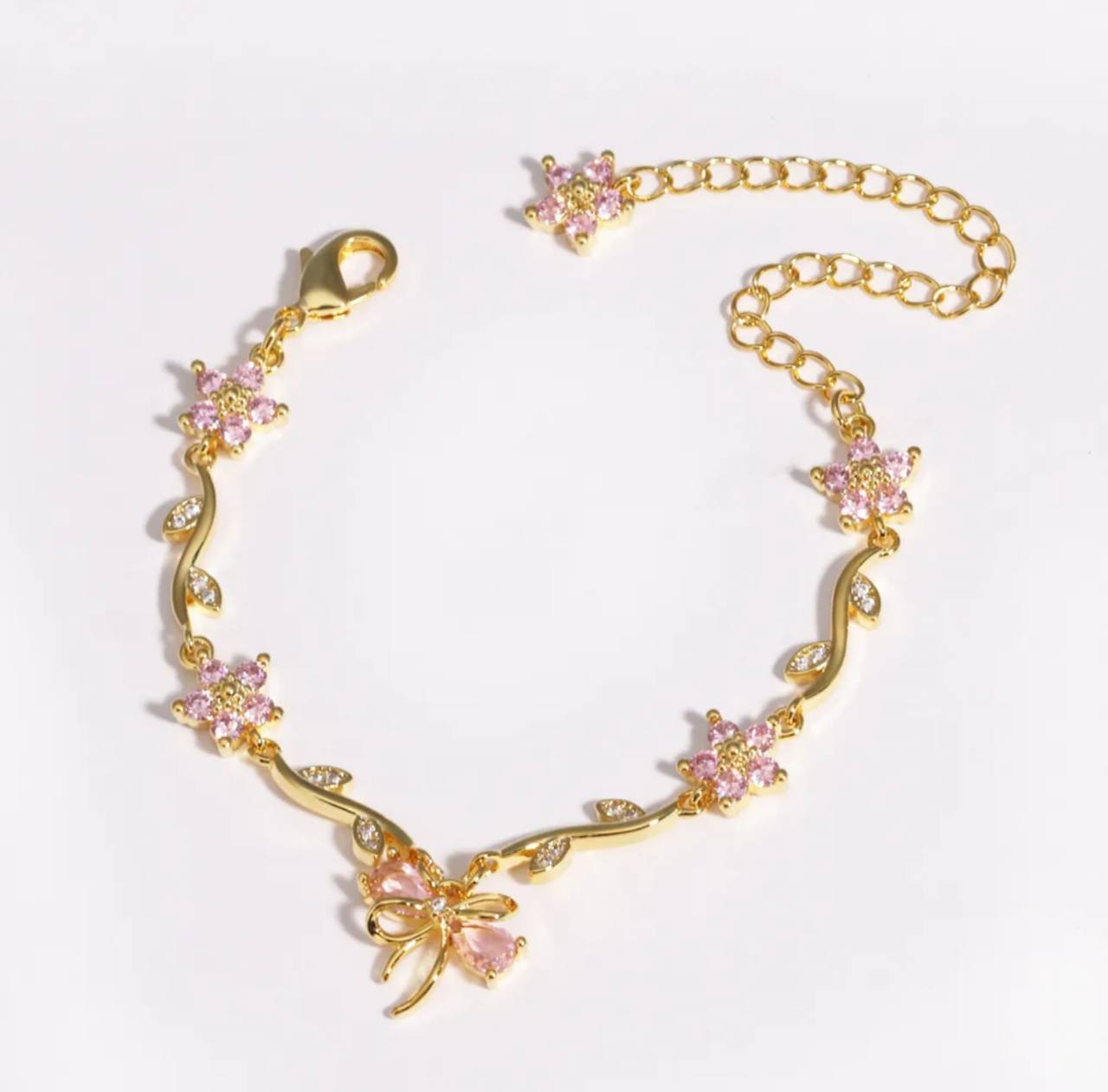 Brazalete floral Aurora 🎀🌸💖