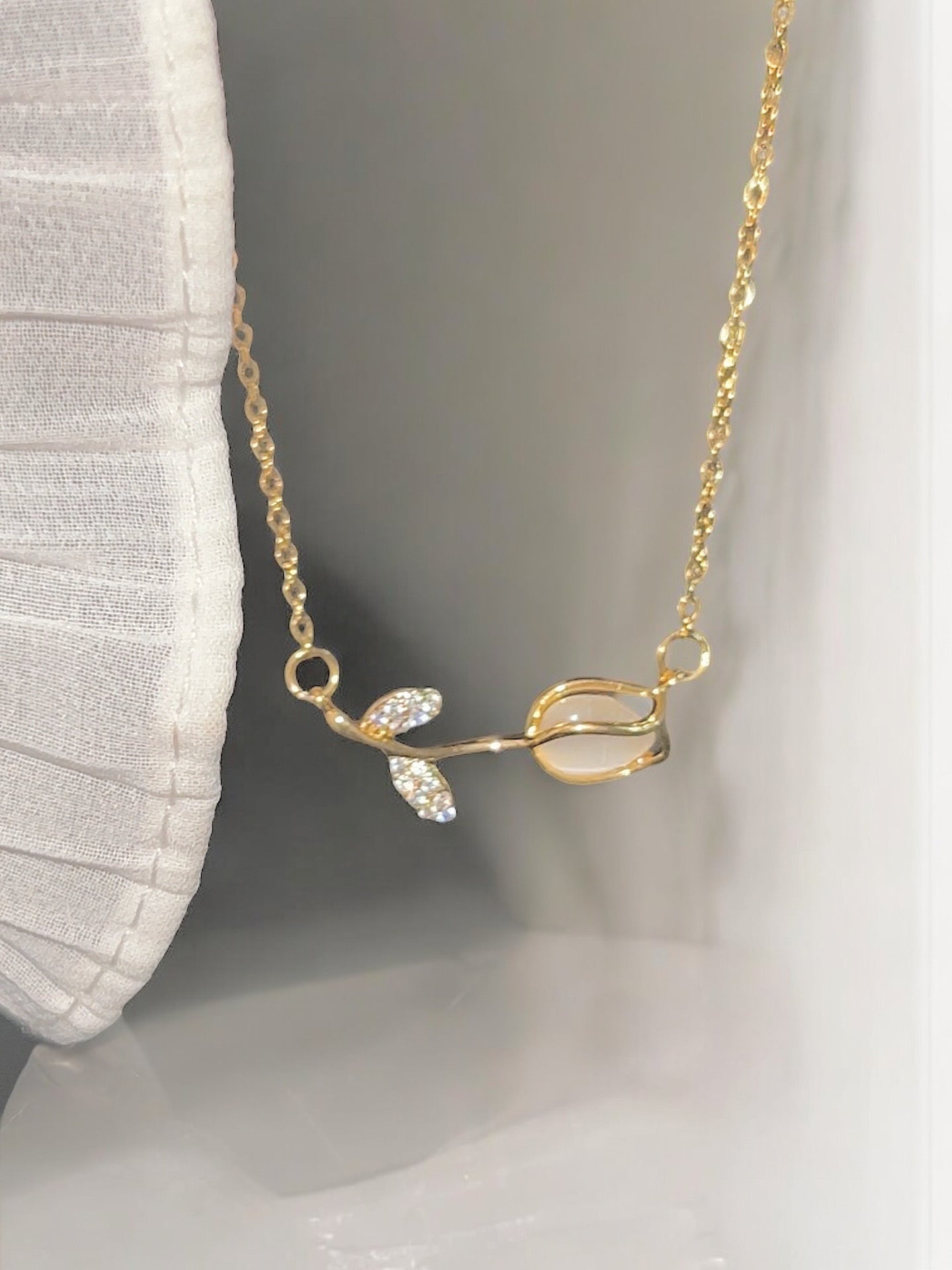 Cadenita básica de tulipán