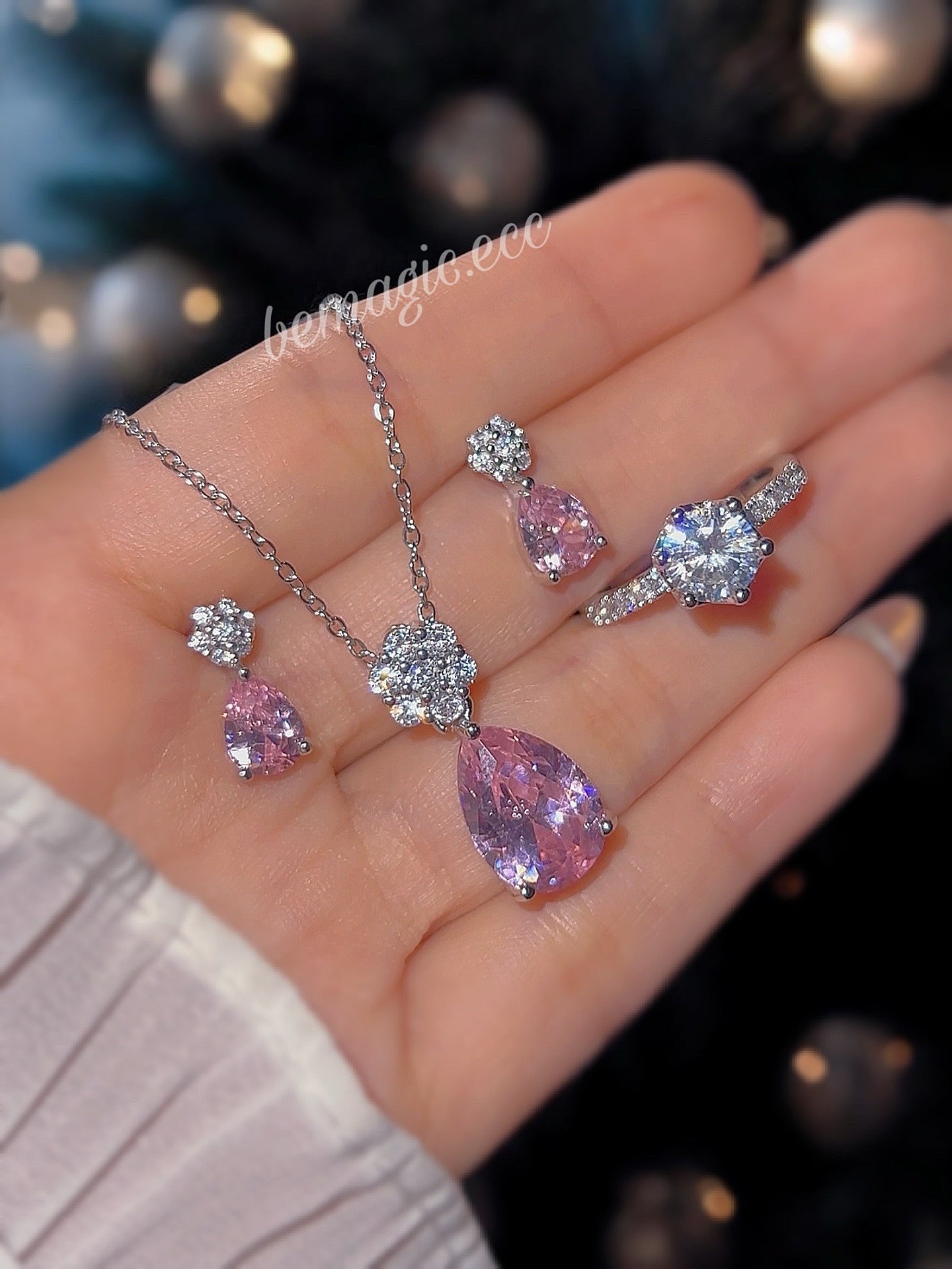 Set Pink promesa de Navidad 💍💖🎀 envío gratis