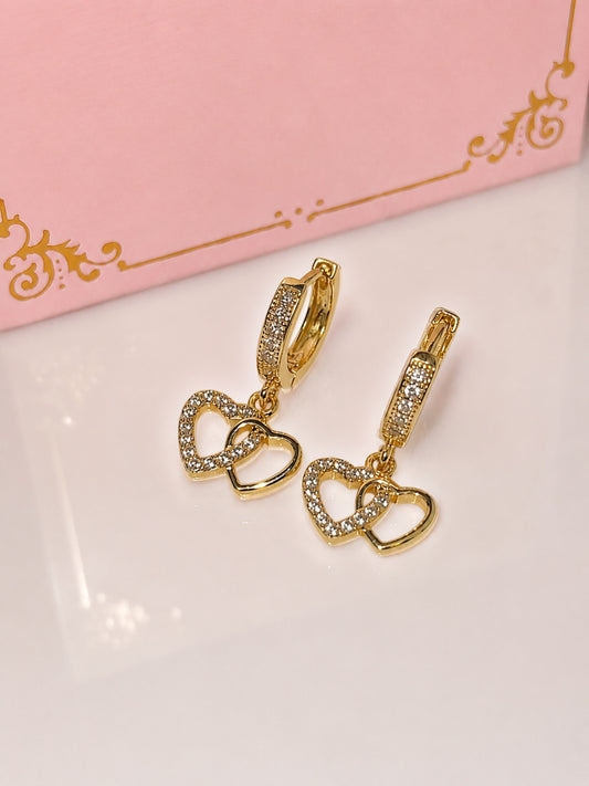 Juliette heart Hoops/ Princess Collection ✨