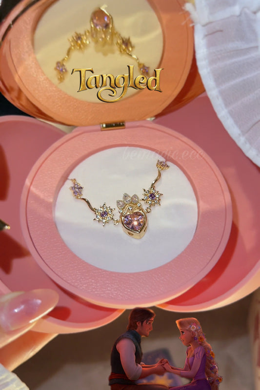 Collar Rapunzel en Esfera de flor eterna 🌸💖👑