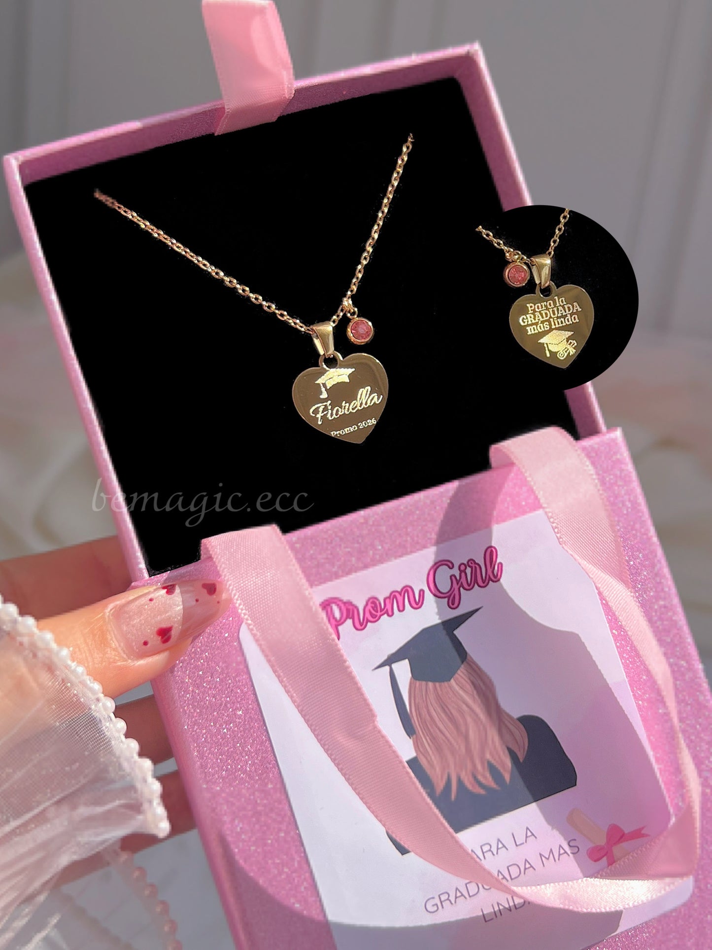 Prom Girly 💖🎀 👩🏻‍🎓 Collar Graduada – Edición Clásica