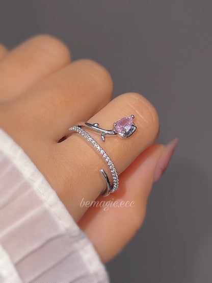 Anillo Tulipán lover 💍🌷 ajustable