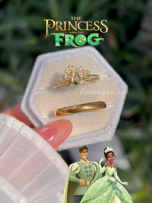 Anillos promesa Princesa y el Sapo ✨💍💚👑