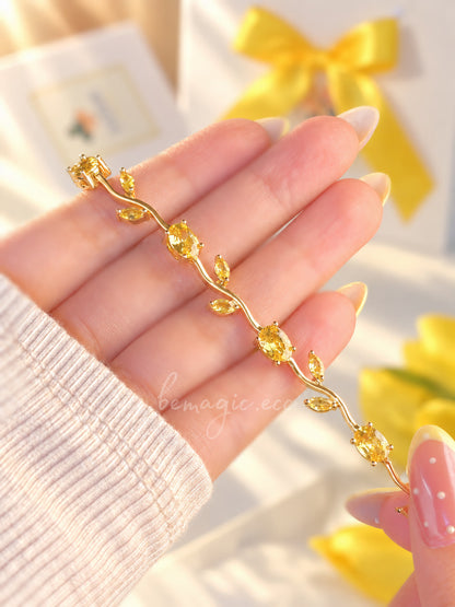 Brazalete tulipanes amarillos 🌷