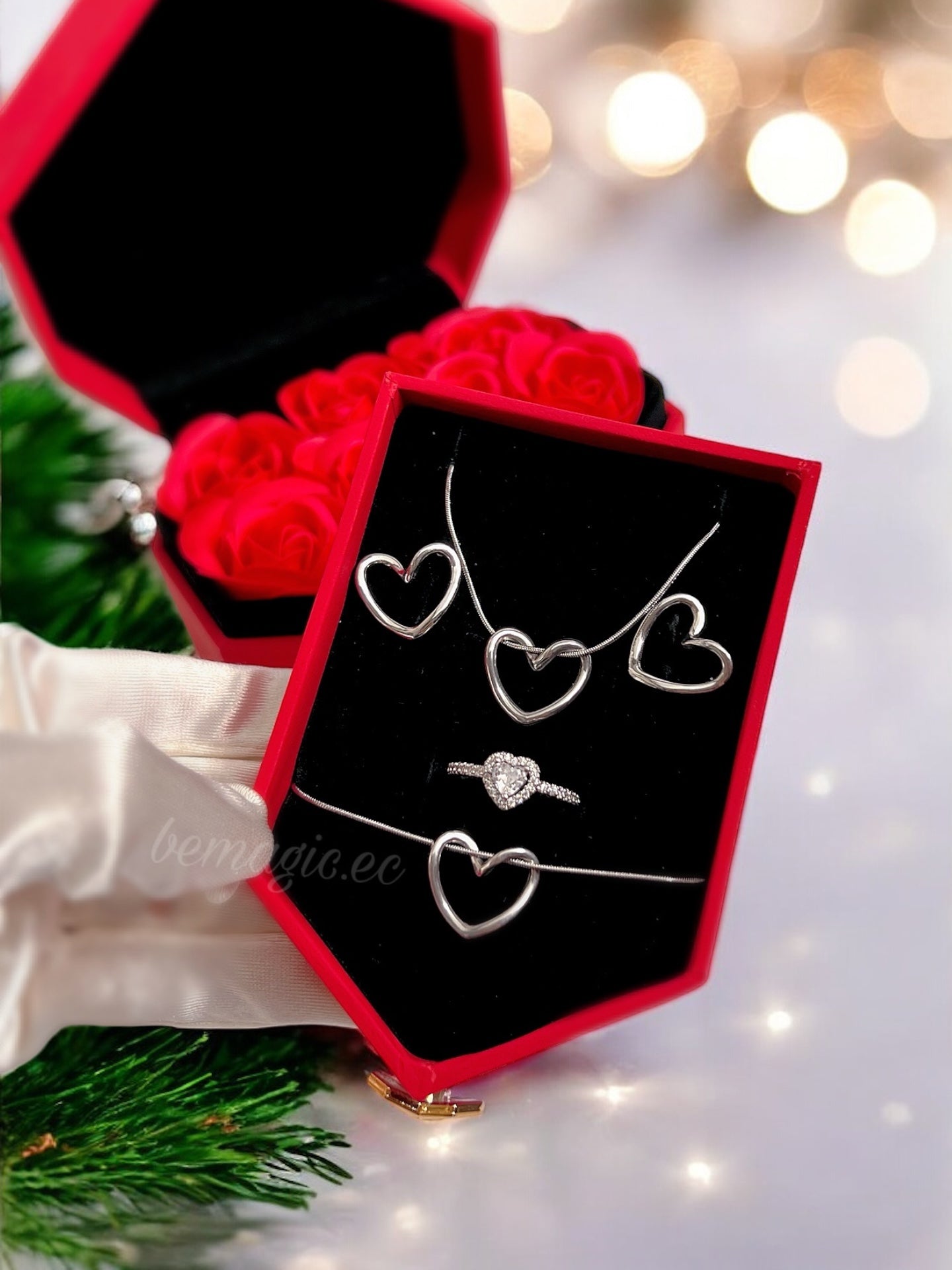 Set red Heart Christmas 🎄 ❤️ envío gratis
