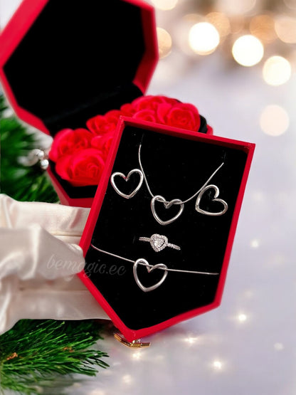 Set red Heart Christmas 🎄 ❤️ envío gratis
