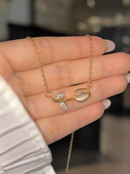 Cadenita básica de tulipán