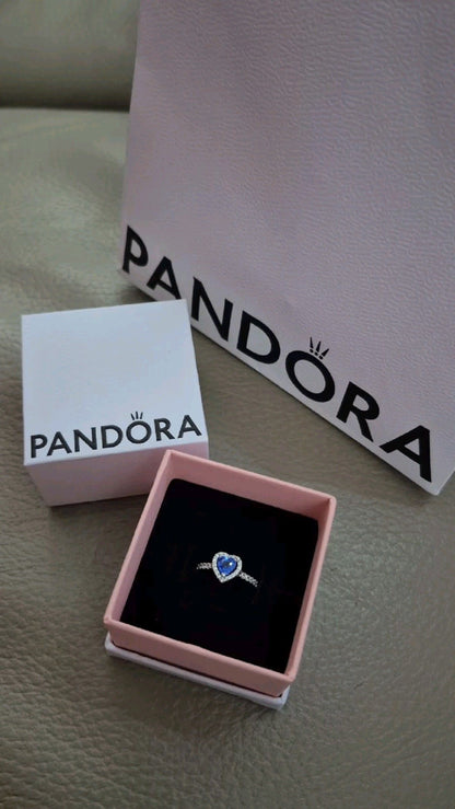 Anillo corazón azul/ Plata 925 💙