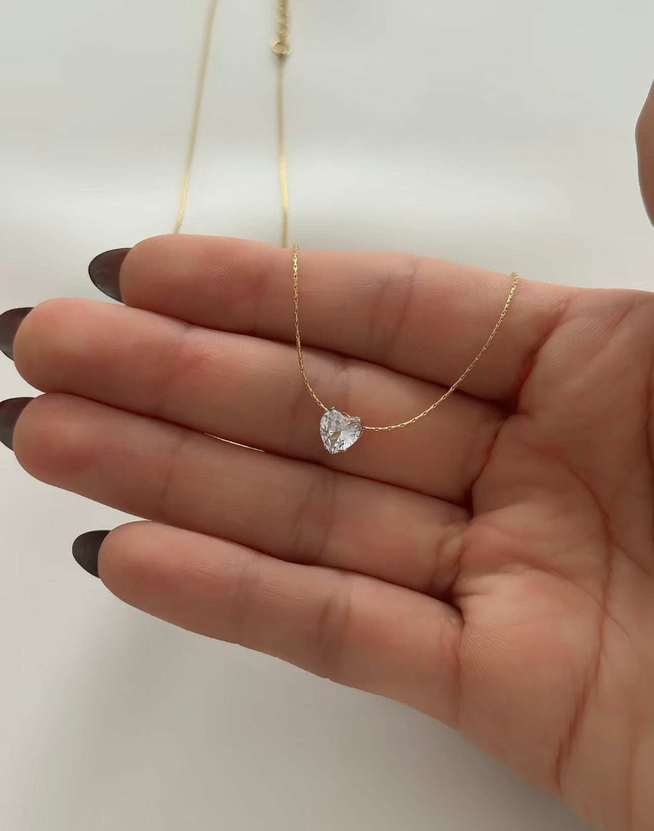 Cristal mini Heart necklace