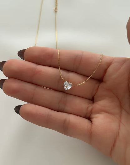 Cristal mini Heart necklace