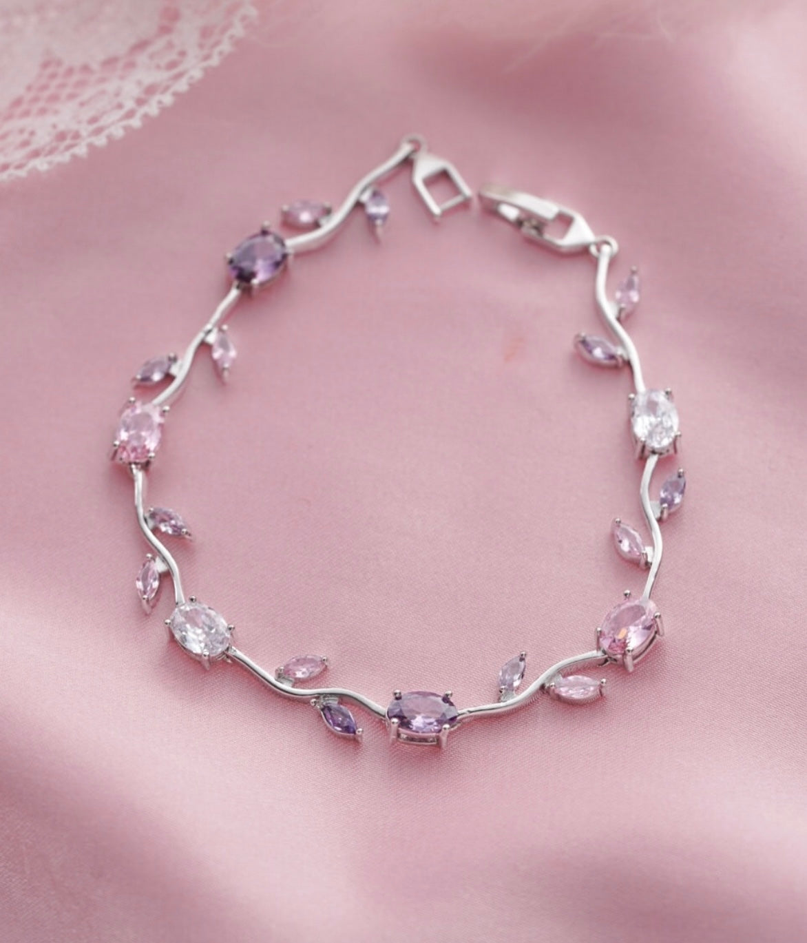 Brazaletes de tulipanes Rosa y Lila 💜🌷✨