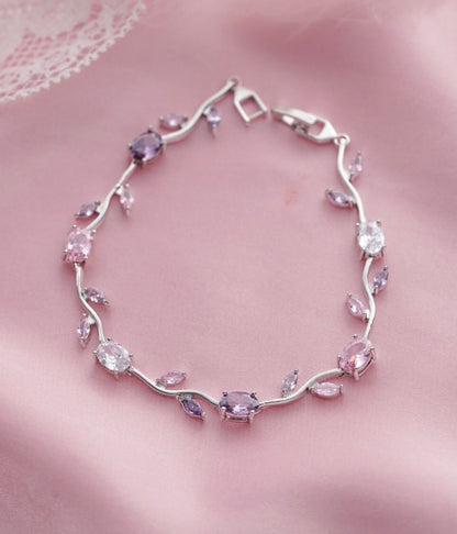 Brazaletes de tulipanes Rosa y Lila 💜🌷✨