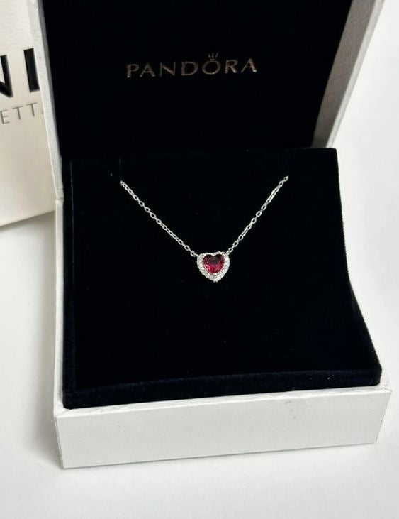 Heart red cristal set