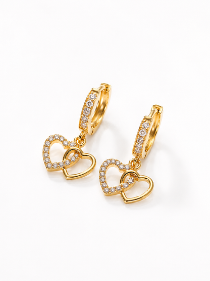 Juliette heart Hoops/ Princess Collection ✨
