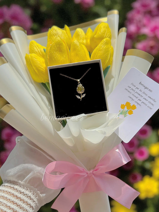 Ramo Primavera y cadenita tulips🌷💛