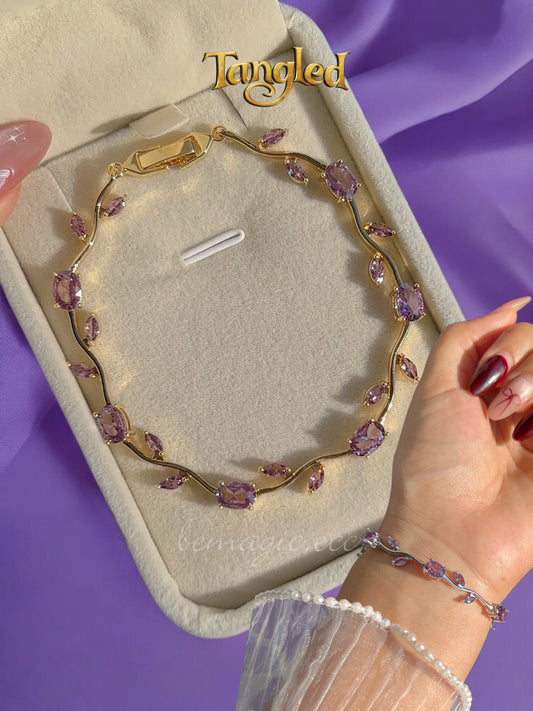 Brazalete de tulipanes Lila 💜🌷