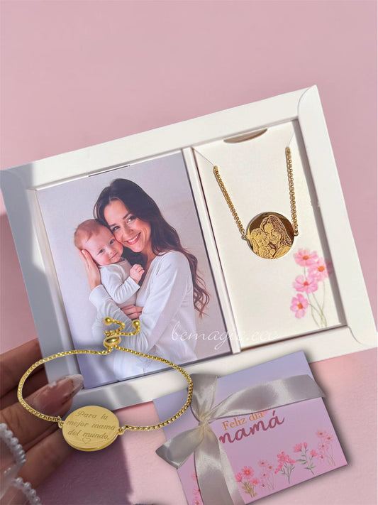 Mommy loves , brazalete fotograbado ♥️