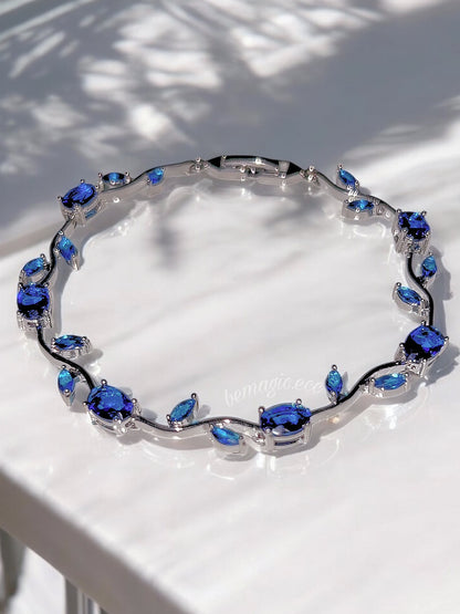 Brazalete tulipanes azul 🩵🌷