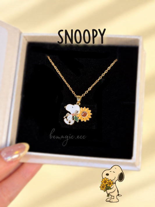 Snoopy 🌻💛 flores amarillas