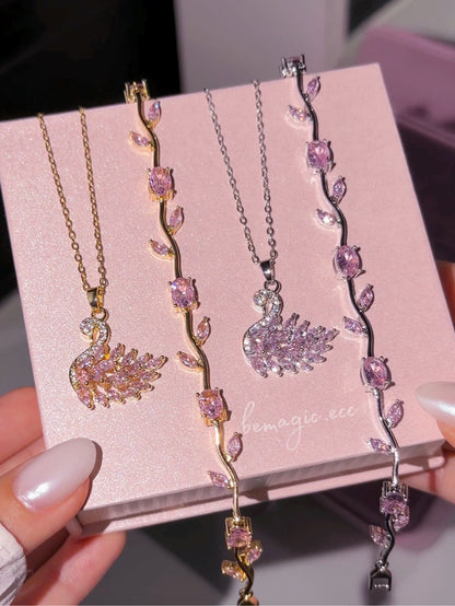 Set Amor y Lealtad 💍🌷 Cisne y Tulipanes
