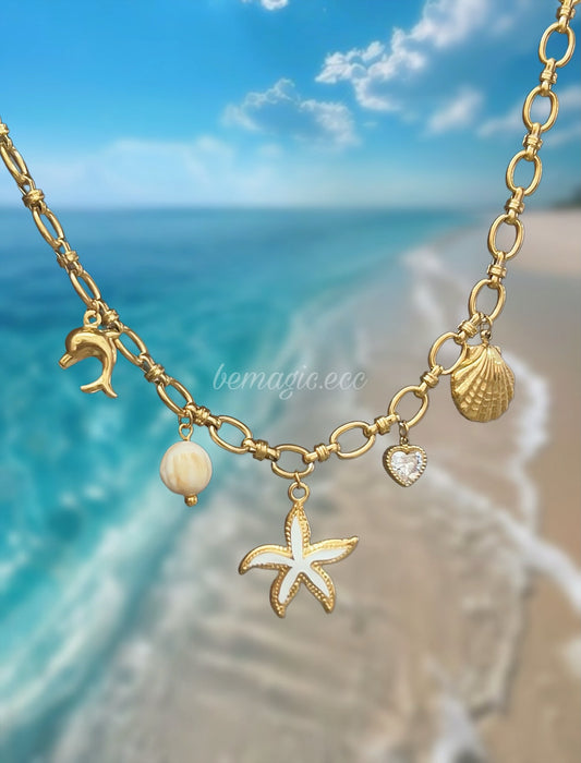 Summer Olivia Necklace 🩵🌊🐚