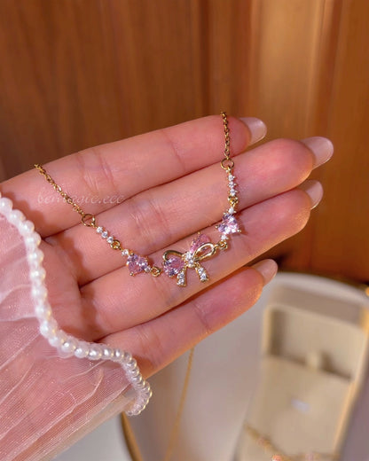 Set Promesa Bow Love 💗🎀