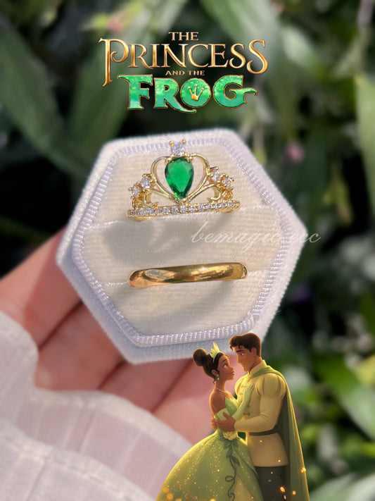Anillos promesa Princesa y el Sapo 💚👑