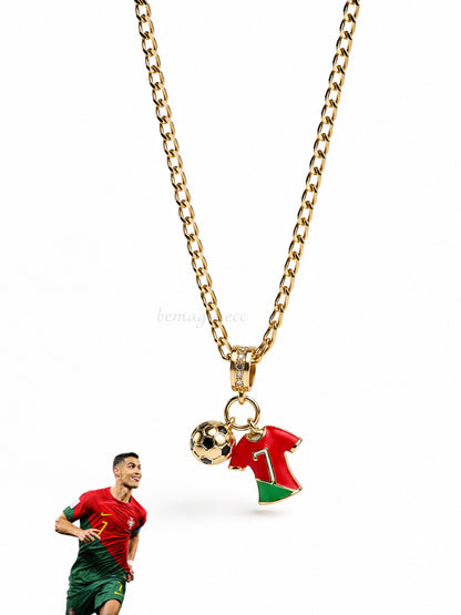 Collar CR7 Dorado ⚽️♥️