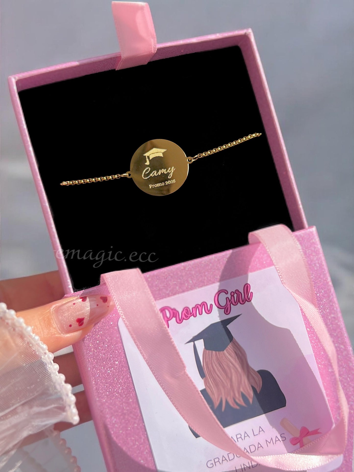 Prom Girl Bracelet  💖🎀 👩🏻‍🎓 pulsera Graduada – Edición Clásica